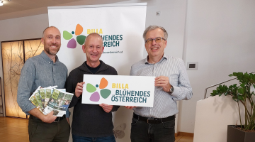 Unterstützer Ronald Würflinger, Wolfgang Suske und Peter Huemer